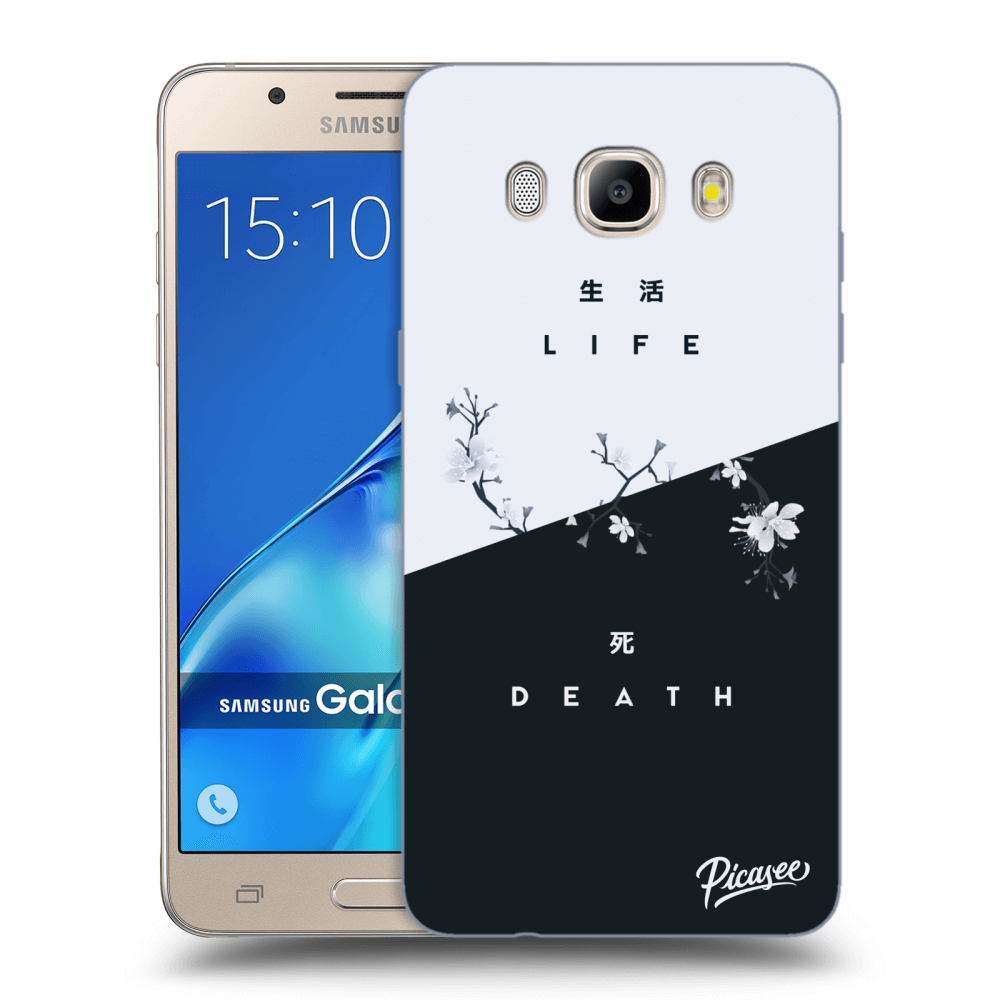 Picasee silikonový průhledný obal pro Samsung Galaxy J5 2016 J510F - Life - Death