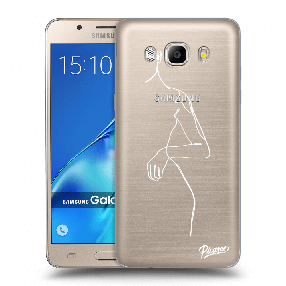 Picasee silikonový průhledný obal pro Samsung Galaxy J5 2016 J510F - Simple body White