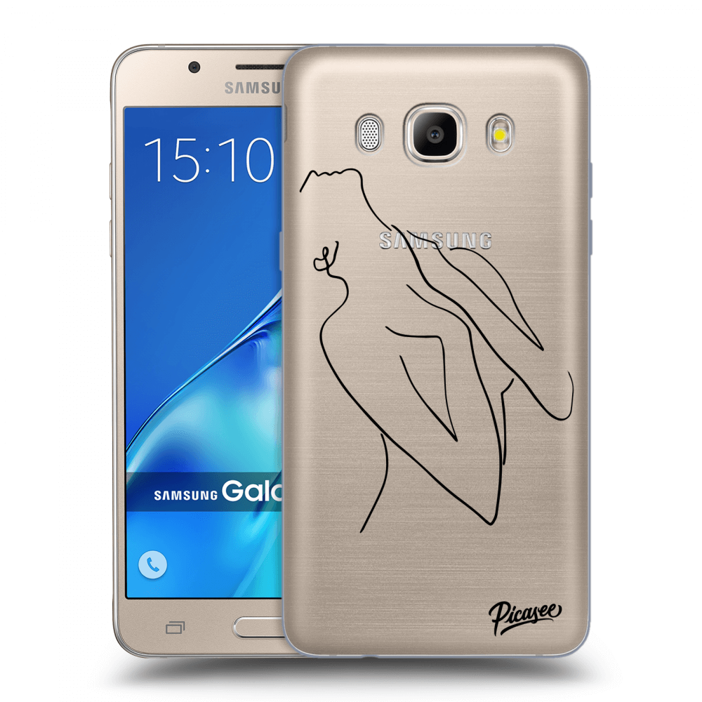 Picasee silikonový průhledný obal pro Samsung Galaxy J5 2016 J510F - Sensual girl