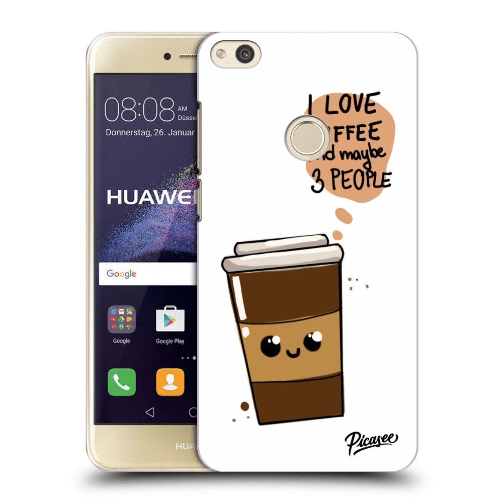Picasee silikonový průhledný obal pro Huawei P9 Lite 2017 - Cute coffee