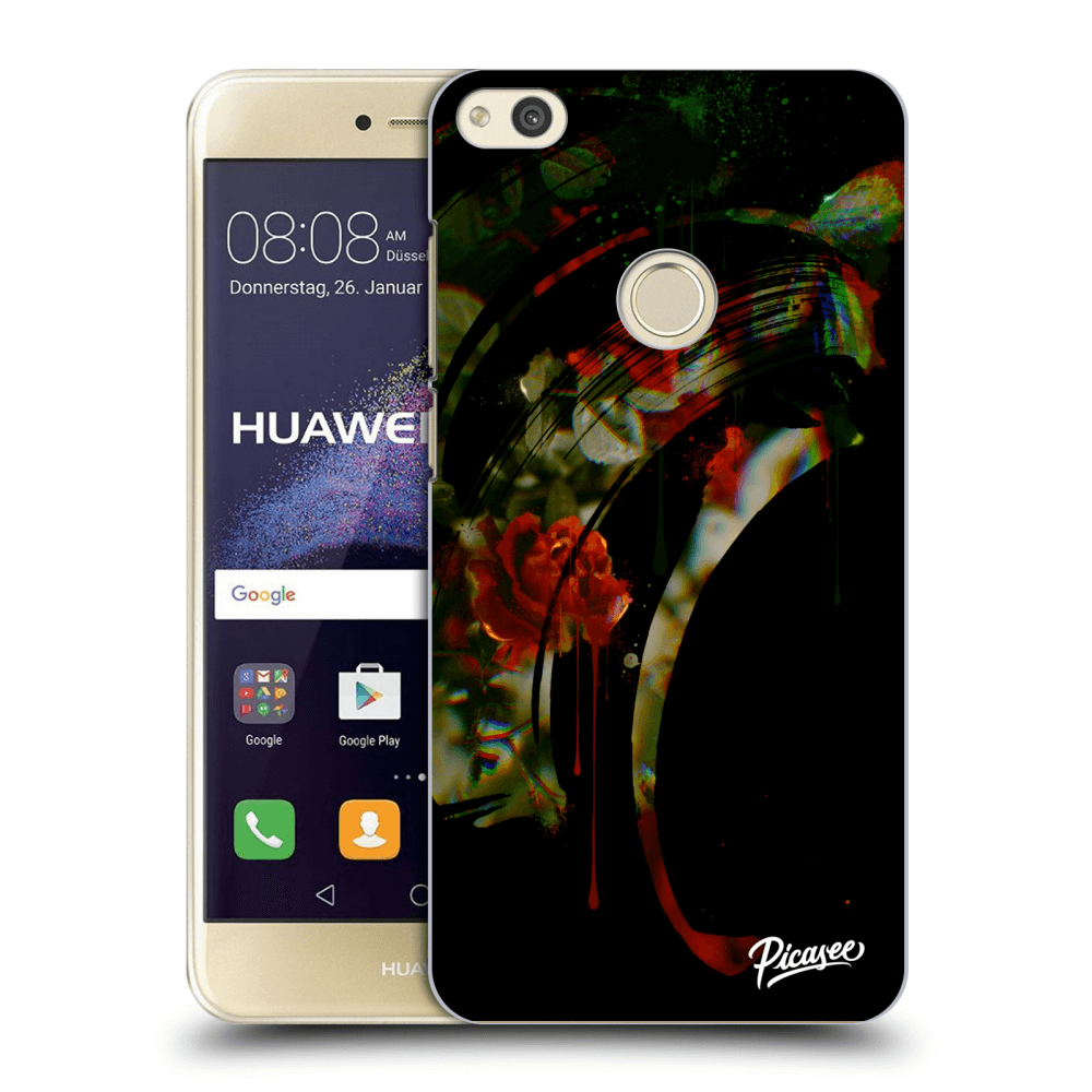 Picasee silikonový průhledný obal pro Huawei P9 Lite 2017 - Roses black