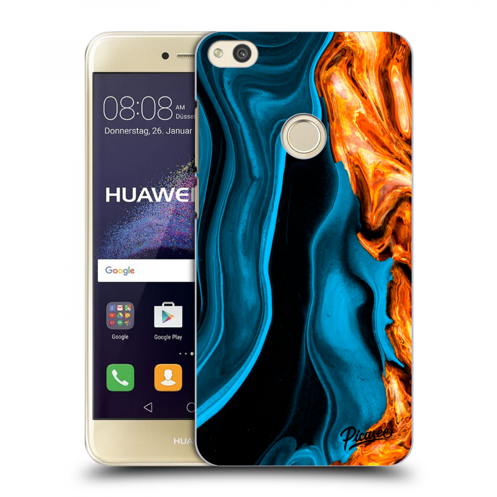 Picasee silikonový průhledný obal pro Huawei P9 Lite 2017 - Gold blue
