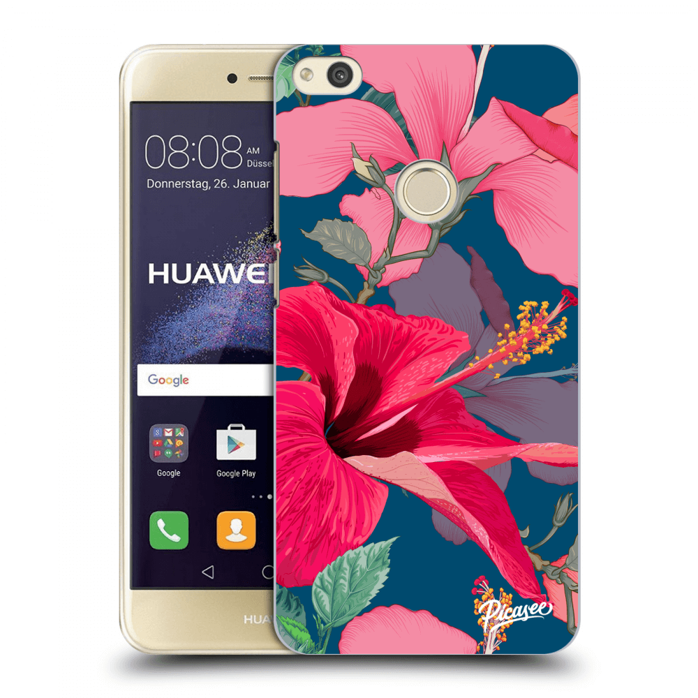 Picasee silikonový průhledný obal pro Huawei P9 Lite 2017 - Hibiscus