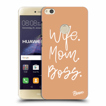 Picasee silikonový průhledný obal pro Huawei P9 Lite 2017 - Boss Mama