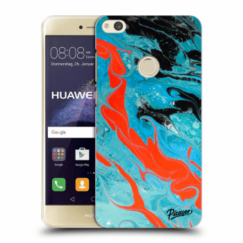 Picasee silikonový průhledný obal pro Huawei P9 Lite 2017 - Blue Magma