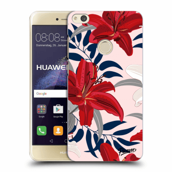 Picasee silikonový průhledný obal pro Huawei P9 Lite 2017 - Red Lily