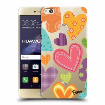 Picasee silikonový průhledný obal pro Huawei P9 Lite 2017 - Colored heart