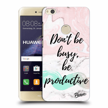 Picasee silikonový průhledný obal pro Huawei P9 Lite 2017 - Don't be busy, be productive
