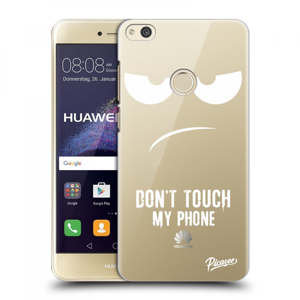 Silikonový Průhledný Obal Pro Huawei P9 Lite 2017 - Don't Touch My Phone