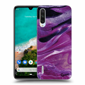 Obal pro Xiaomi Mi A3 - Purple glitter