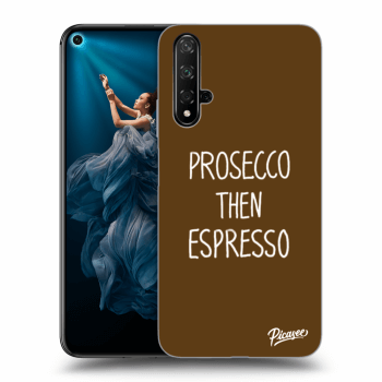 Picasee silikonový černý obal pro Honor 20 - Prosecco then espresso