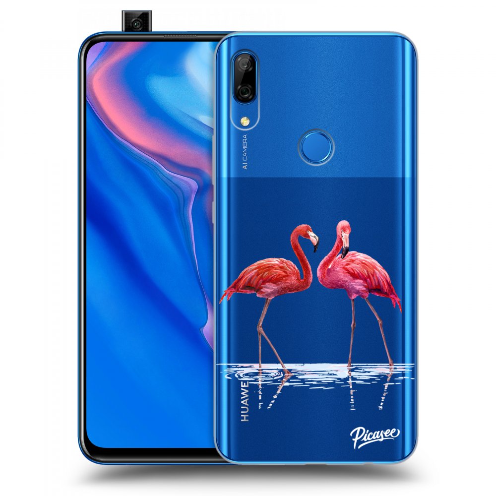 Silikonový Průhledný Obal Pro Huawei P Smart Z - Flamingos Couple