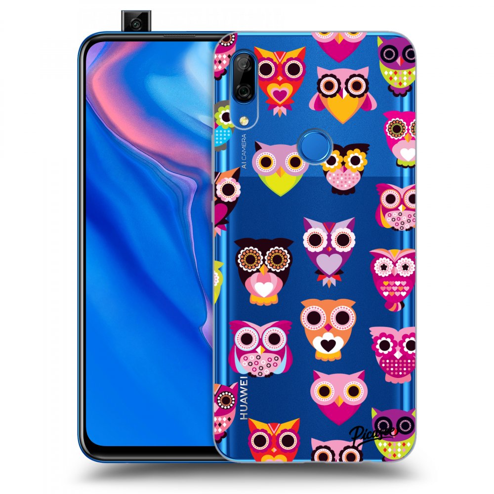 Picasee silikonový průhledný obal pro Huawei P Smart Z - Owls