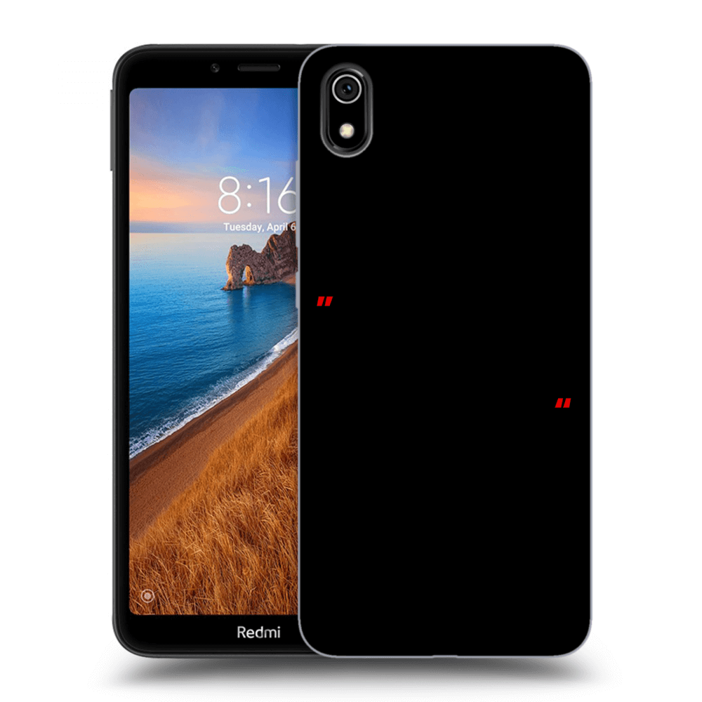 Picasee silikonový černý obal pro Xiaomi Redmi 7A - Správná láska