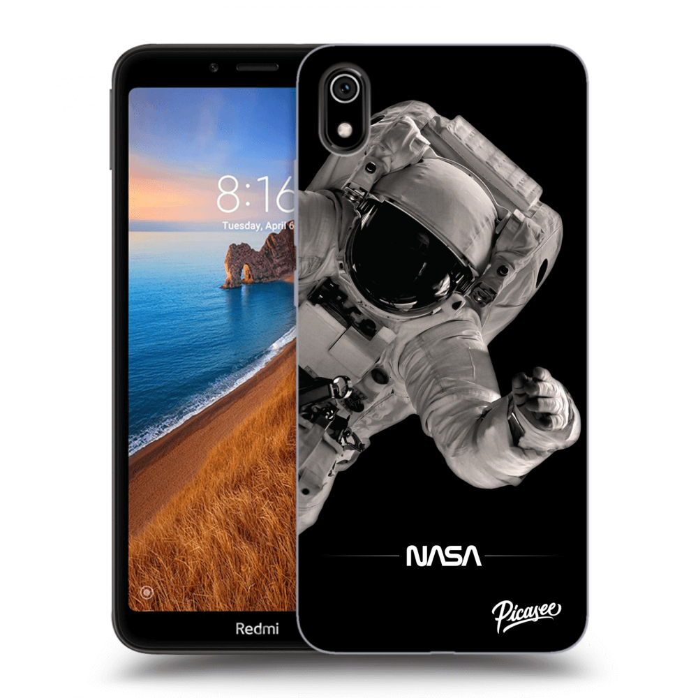 Picasee silikonový černý obal pro Xiaomi Redmi 7A - Astronaut Big