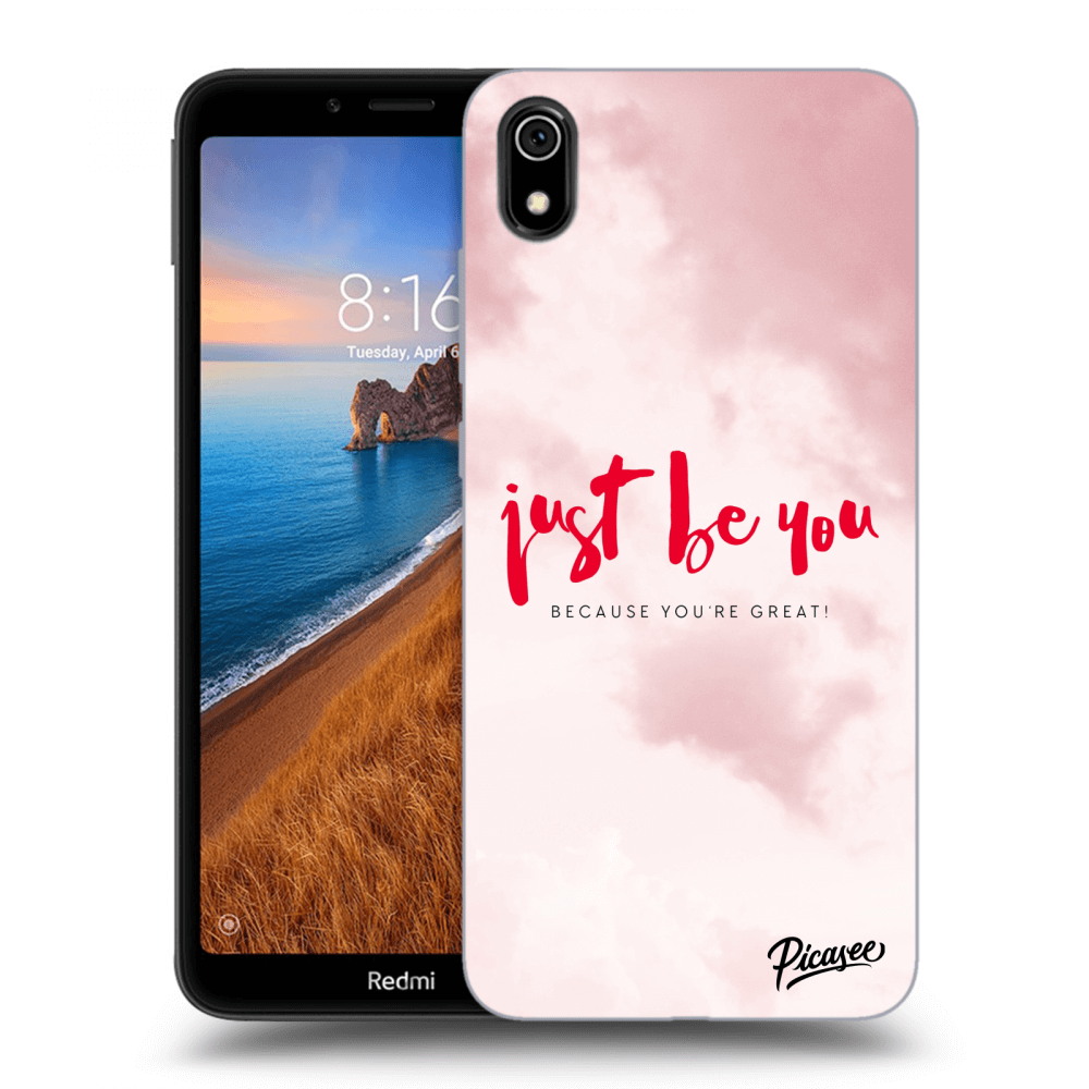 Picasee silikonový průhledný obal pro Xiaomi Redmi 7A - Just be you