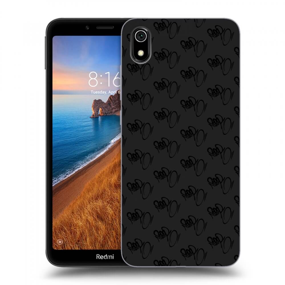 Picasee silikonový černý obal pro Xiaomi Redmi 7A - Separ - Black On Black 1
