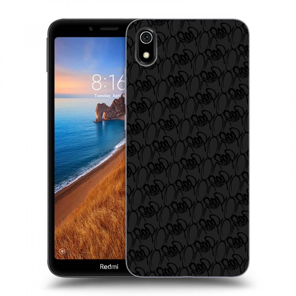 Picasee silikonový černý obal pro Xiaomi Redmi 7A - Separ - Black On Black 2