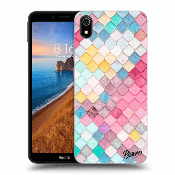 Picasee silikonový černý obal pro Xiaomi Redmi 7A - Colorful roof