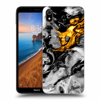 Obal pro Xiaomi Redmi 7A - Black Gold 2