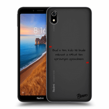 Picasee silikonový průhledný obal pro Xiaomi Redmi 7A - Správná láska