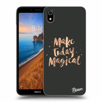 Picasee silikonový černý obal pro Xiaomi Redmi 7A - Make today Magical