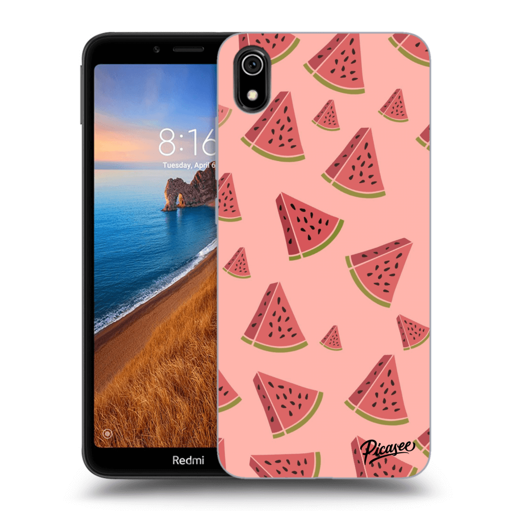 Picasee silikonový černý obal pro Xiaomi Redmi 7A - Watermelon