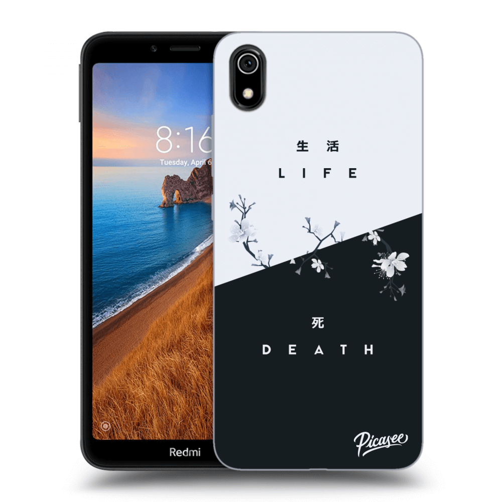 Picasee silikonový černý obal pro Xiaomi Redmi 7A - Life - Death