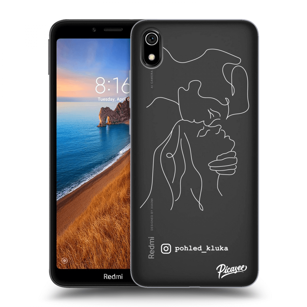 Picasee silikonový průhledný obal pro Xiaomi Redmi 7A - Forehead kiss White