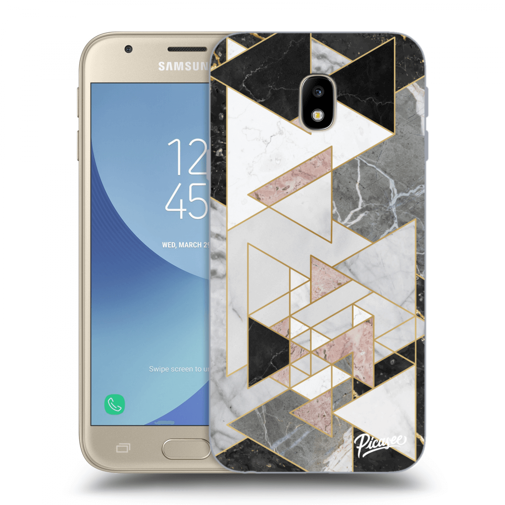 Picasee silikonový černý obal pro Samsung Galaxy J3 2017 J330F - Light geometry