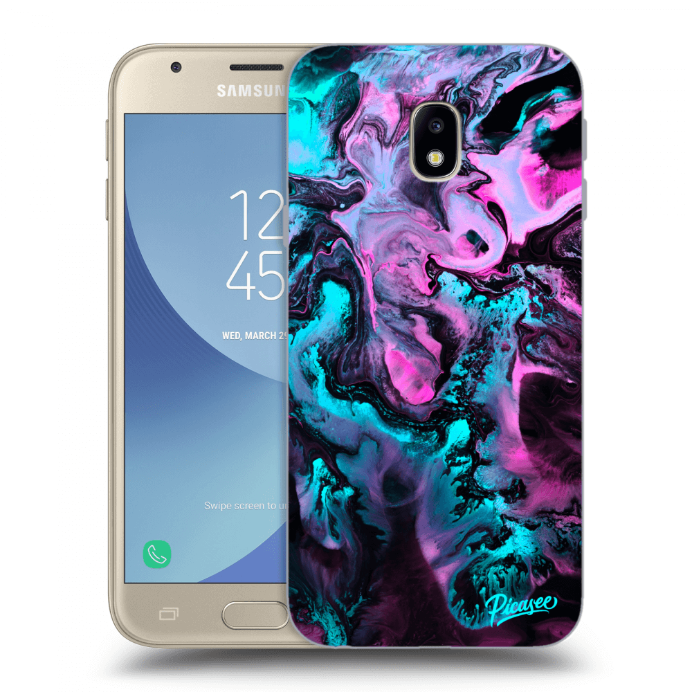 Picasee silikonový průhledný obal pro Samsung Galaxy J3 2017 J330F - Lean