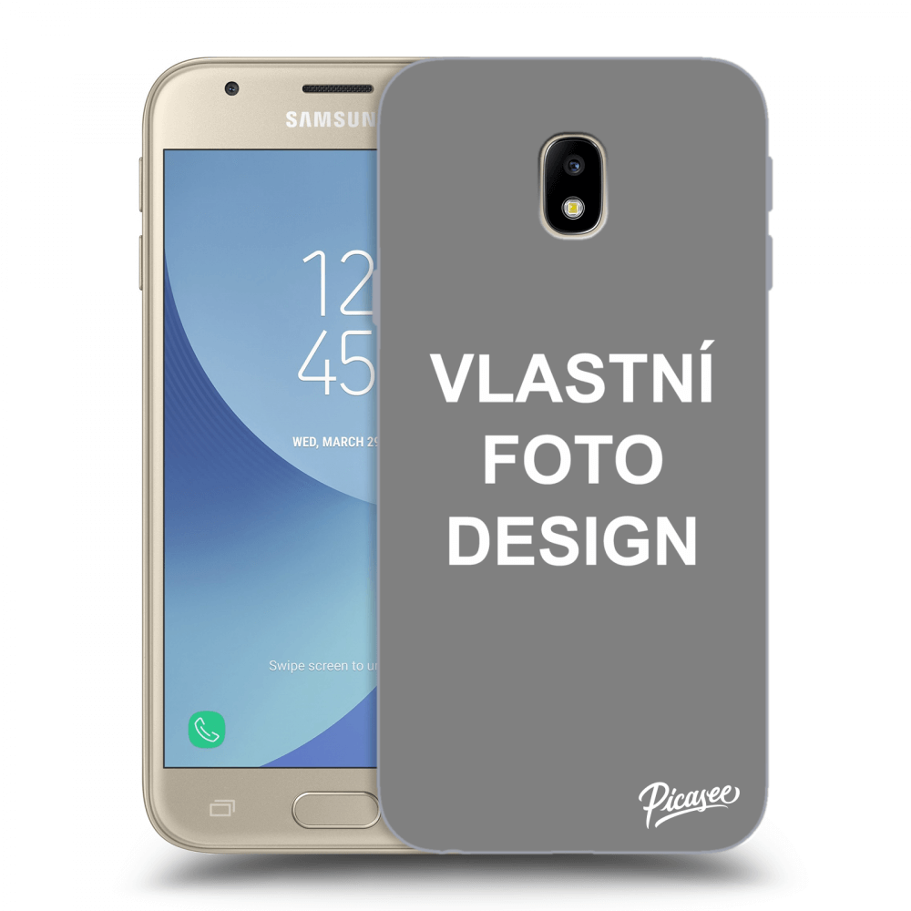 Picasee silikonový průhledný obal pro Samsung Galaxy J3 2017 J330F - Vlastní fotka/motiv