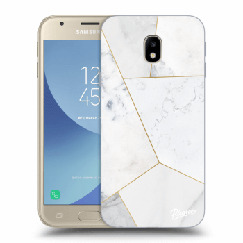 Obal pro Samsung Galaxy J3 2017 J330F - White tile