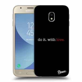 Picasee silikonový černý obal pro Samsung Galaxy J3 2017 J330F - Do it. With love.