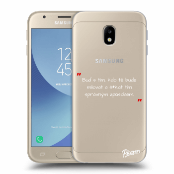 Obal pro Samsung Galaxy J3 2017 J330F - Správná láska Bílá