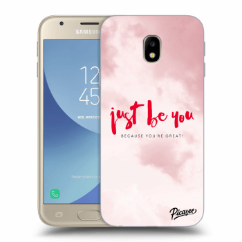Picasee silikonový černý obal pro Samsung Galaxy J3 2017 J330F - Just be you