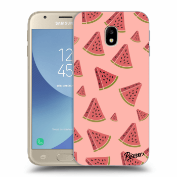 Picasee silikonový průhledný obal pro Samsung Galaxy J3 2017 J330F - Watermelon
