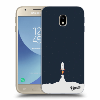 Picasee silikonový průhledný obal pro Samsung Galaxy J3 2017 J330F - Astronaut 2