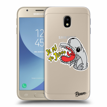 Picasee silikonový průhledný obal pro Samsung Galaxy J3 2017 J330F - Je mi to jedno