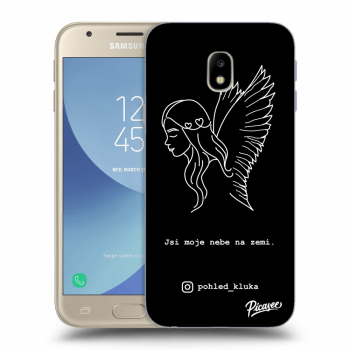 Picasee silikonový černý obal pro Samsung Galaxy J3 2017 J330F - Heaven White