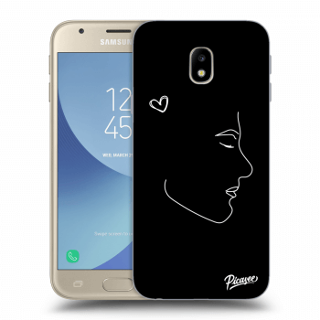Picasee silikonový černý obal pro Samsung Galaxy J3 2017 J330F - Couple boy White