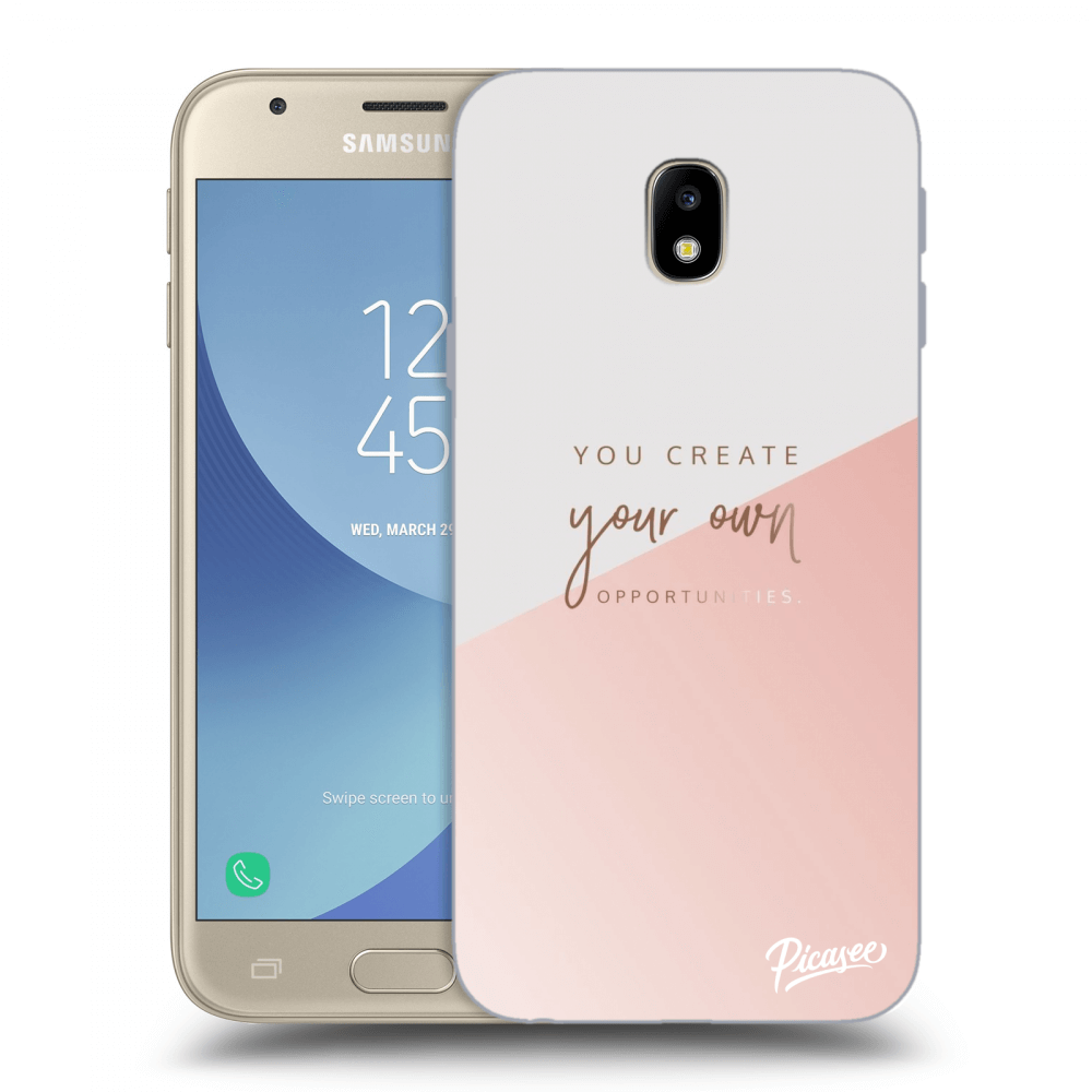 Picasee silikonový průhledný obal pro Samsung Galaxy J3 2017 J330F - You create your own opportunities