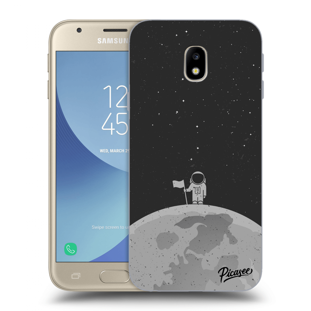 Picasee silikonový průhledný obal pro Samsung Galaxy J3 2017 J330F - Astronaut