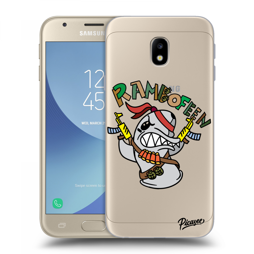 Picasee silikonový průhledný obal pro Samsung Galaxy J3 2017 J330F - Rambofen