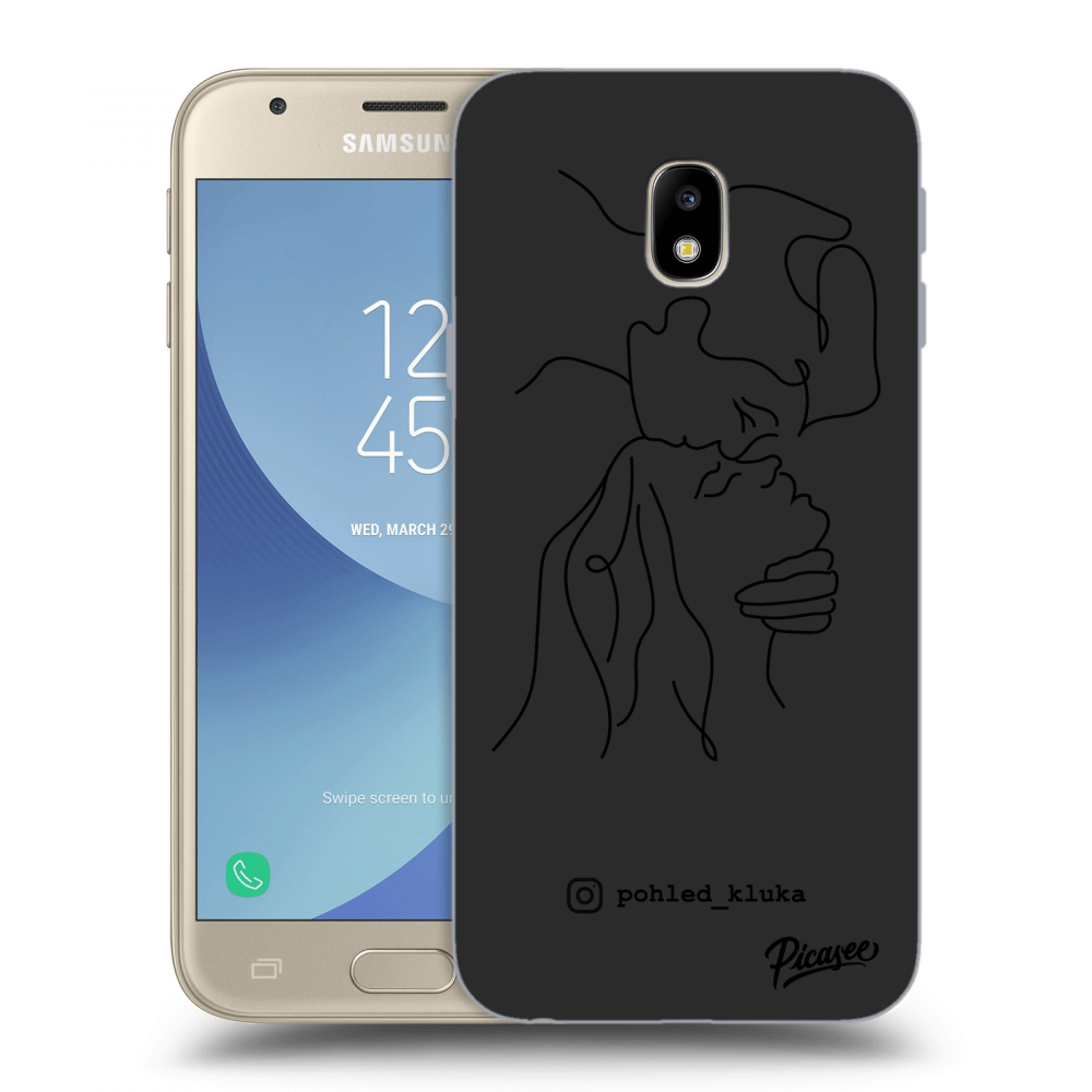 Picasee silikonový černý obal pro Samsung Galaxy J3 2017 J330F - Forehead kiss