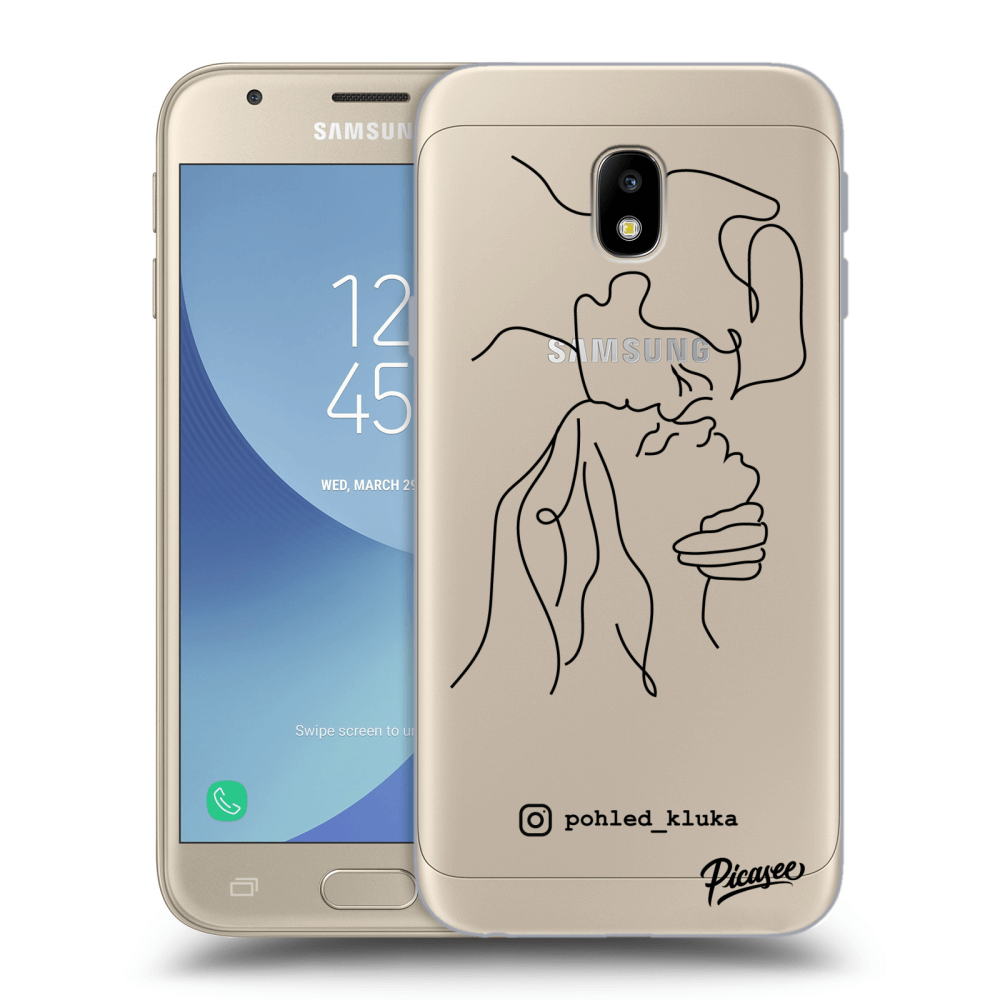 Picasee silikonový průhledný obal pro Samsung Galaxy J3 2017 J330F - Forehead kiss
