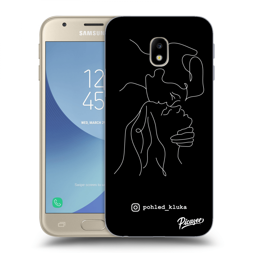 Picasee silikonový černý obal pro Samsung Galaxy J3 2017 J330F - Forehead kiss White