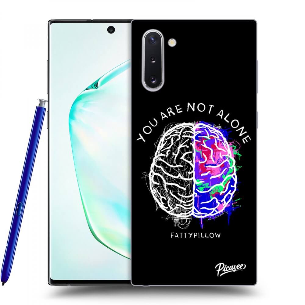 Picasee silikonový černý obal pro Samsung Galaxy Note 10 N970F - Brain - White