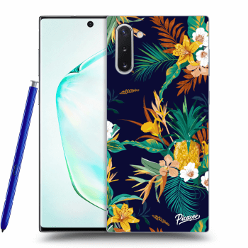 Picasee silikonový černý obal pro Samsung Galaxy Note 10 N970F - Pineapple Color