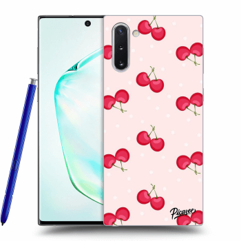 Picasee silikonový černý obal pro Samsung Galaxy Note 10 N970F - Cherries